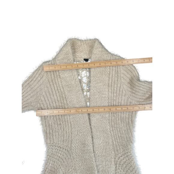 Ryu: Boho Lace Style Back Open Knit Cardigan Women's Size M/L Western Festival - Picture 8 of 10